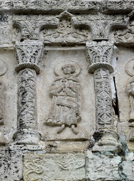 Rilievi Sulle Pareti Della Cattedrale San Giorgio Yuriev Polsky Cattedrale — Foto Stock