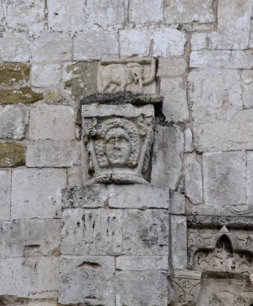 Relief Ścianach Katedry Jerzego Juriewie Polskim Katedra Została Zbudowana Przez — Zdjęcie stockowe
