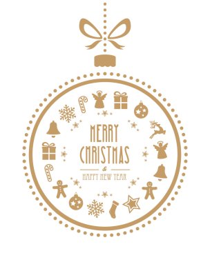 altın izole arka plan Noel top süsler