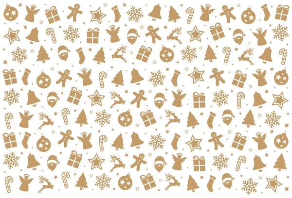 Noël motif éléments de décoration fond — Image vectorielle