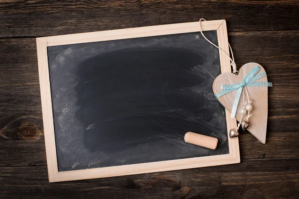 Chalk board with heart — Stock Photo, Image