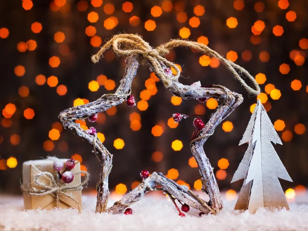 Noel dekorasyon yıldız — Stok fotoğraf