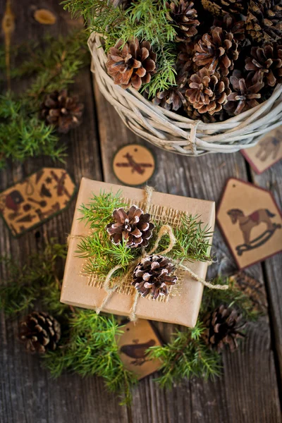 Handgjorda julklapp — Stockfoto