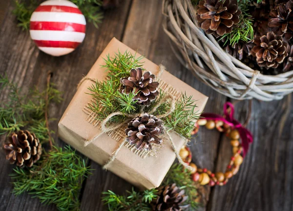 Handgemaakte cadeau voor kerst — Stockfoto