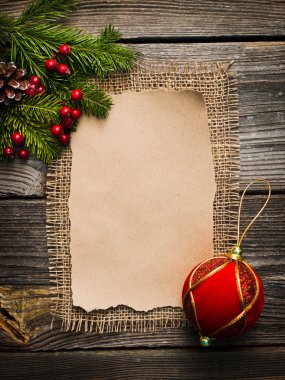 Yeni yıl tebrik için boş sayfa