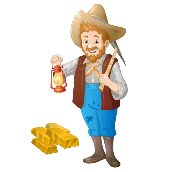 Gold miners — Stock Vector