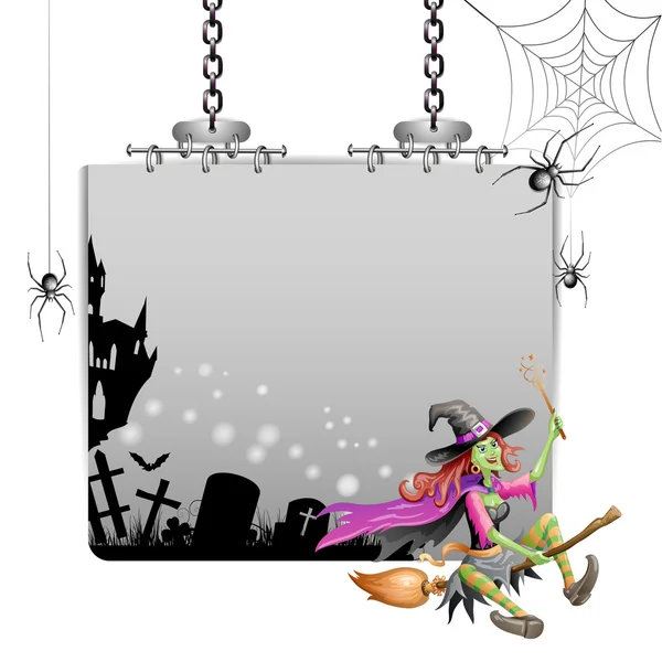 Banner voor halloween — Stockvector