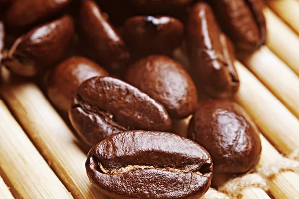 Close up de grãos de café — Fotografia de Stock