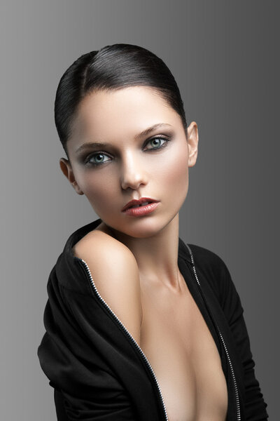 Portrait of a cute woman