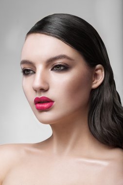 Kadın pembe dudaklar