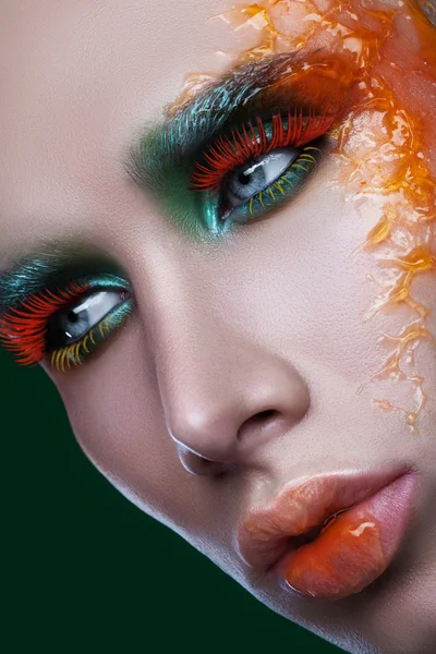Full face makeup — Stock Photo, Image