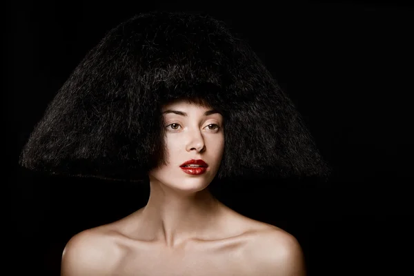 Retrato de uma mulher com bouffant — Fotografia de Stock