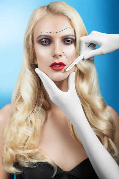 Preparation for plastic surgery — Stock Photo, Image