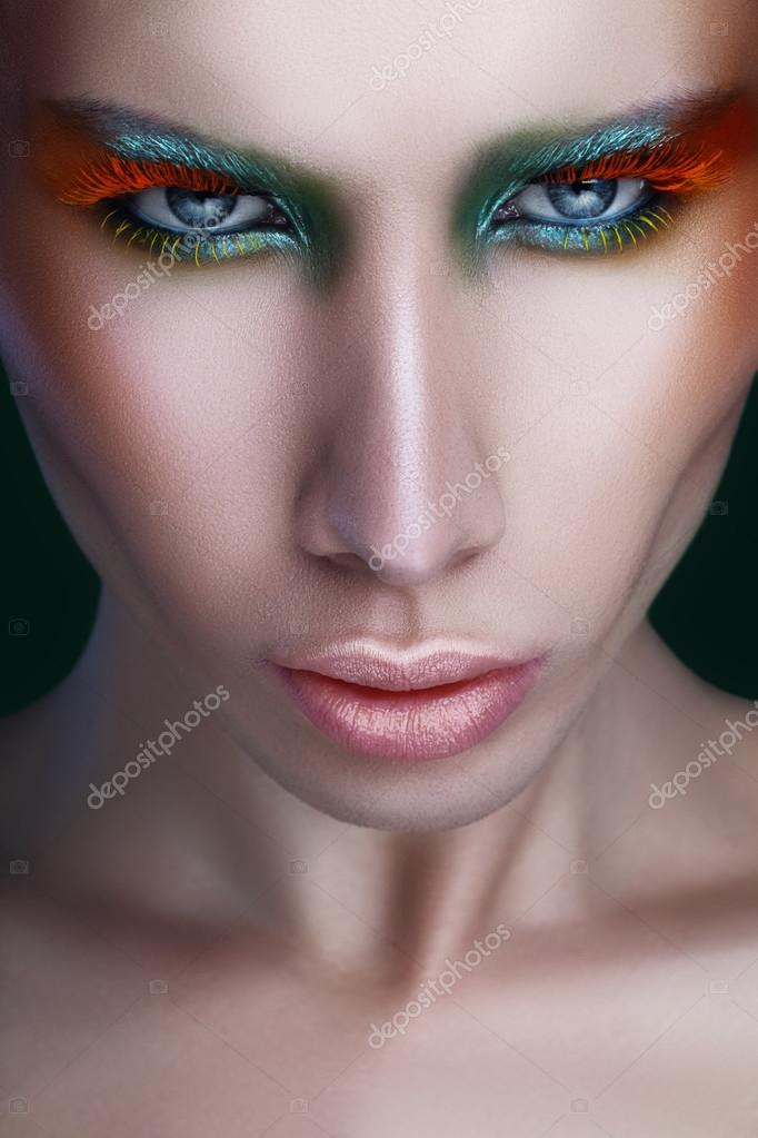 Pictures makeup full face Full face makeup — Stock Photo