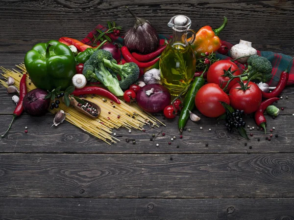 Ingredientes alimentares italianos — Fotografia de Stock