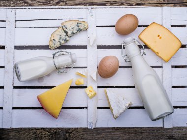 Farklı türde peynir ve süt