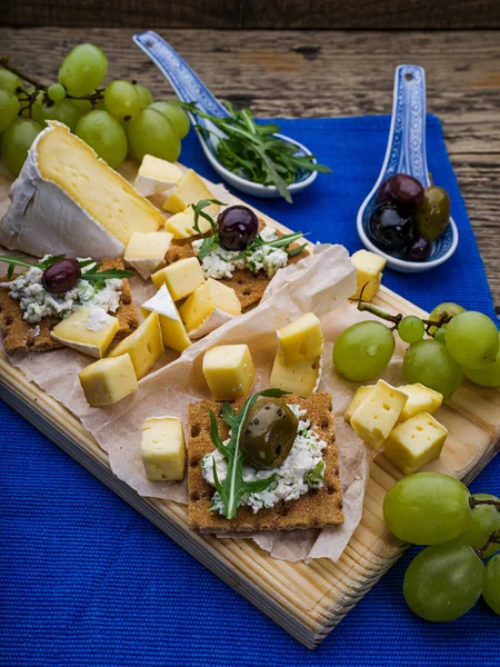 Wine appetizers set — Stock Photo, Image