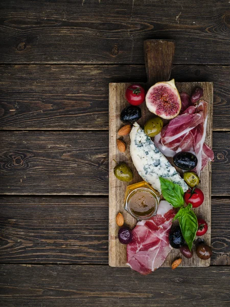 Set antipasti al vino — Foto Stock