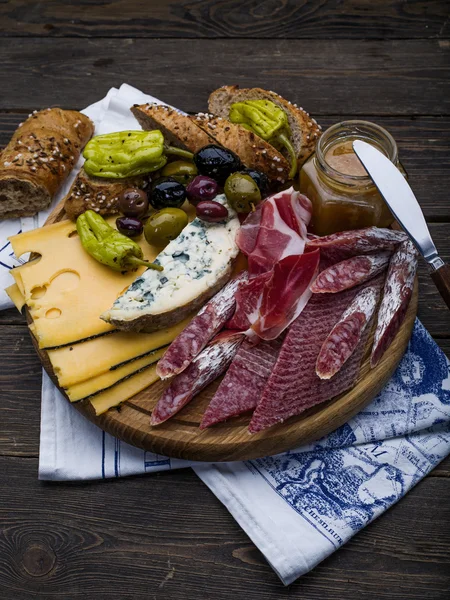 Wine appetizers set — Stock Photo, Image