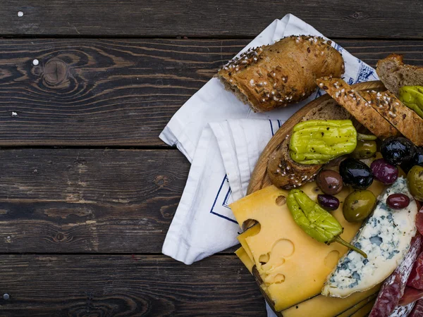 Wine appetizers set — Stock Photo, Image