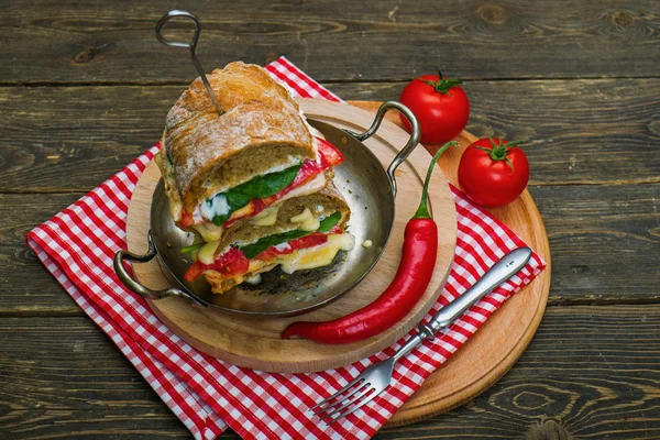 Panini gustosi con verdure — Foto Stock