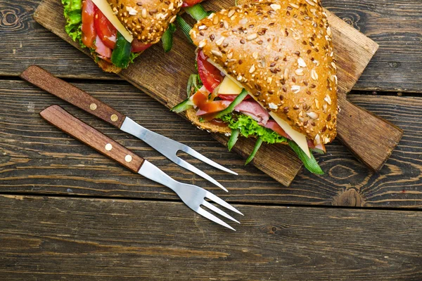 Hamburgers aux légumes frais — Photo