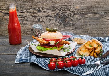 Gevrek nugget Burger