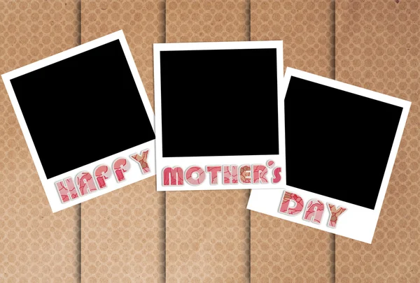 Happy mothers day photo frames on designer wallpaper — Stock Photo, Image