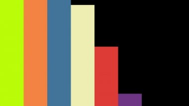 Yüksek tanım CGI animasyon dikey hareketli arka planlar, düzenleme için ideal bar arka planında veya siyah bir arka plan üzerinde renkli dikey çubuklar bazı animasyon featuring yayınına yol açtı. anahtarlama veya maskeleme için alfa kanalı.