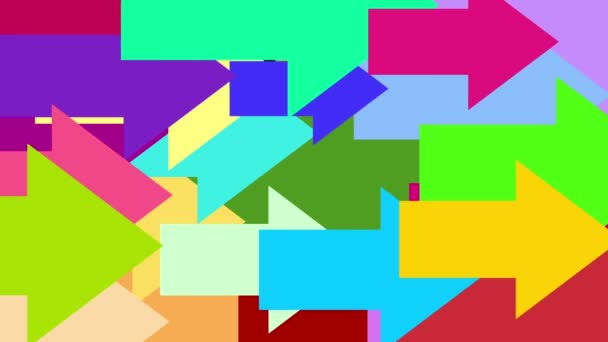 flèche colorée avec canal alpha entre et sort, meilleure utilisation pour la transition vidéo 