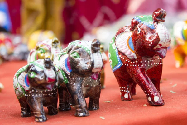Elefantenspielzeug Statue in Surajkund fair — Stockfoto