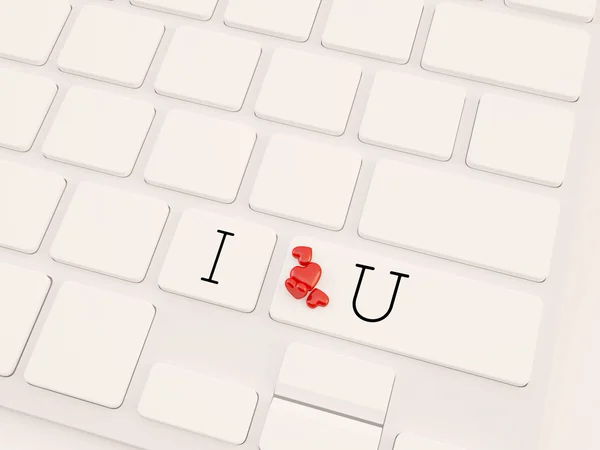 Concepto de amor en línea, 3d render —  Fotos de Stock