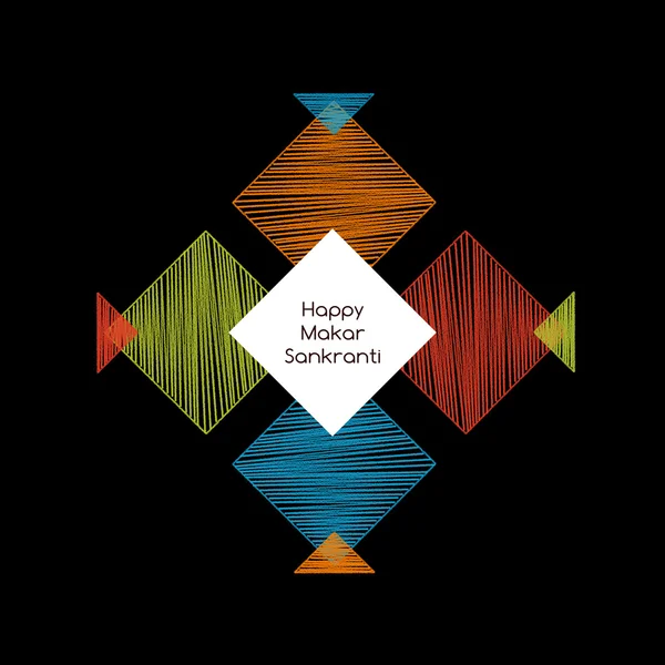 makar sankranti konsepti ile renkli uçurtma,