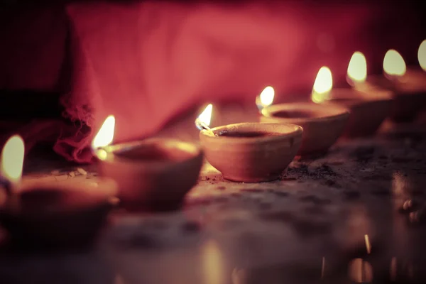 Lâmpadas diwali tradicionais — Fotografia de Stock