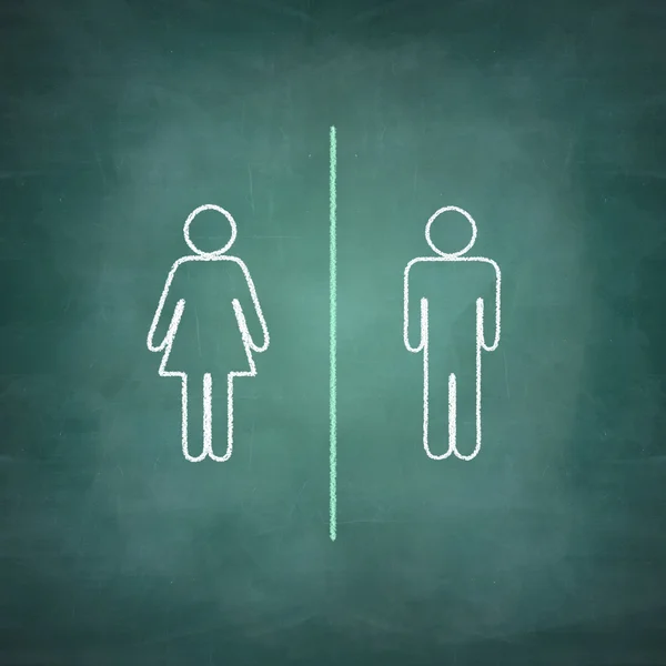 Concept of difference between men and women — Stock Photo, Image