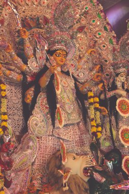 Tanrıça durga heykel - retro tarzı