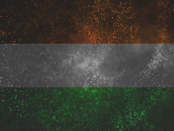 Particules avec bande tricolore de l'Inde — Photo