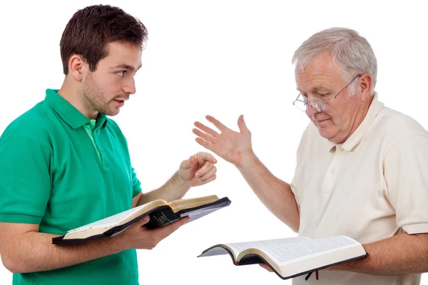 Discutiendo la Biblia — Foto de Stock