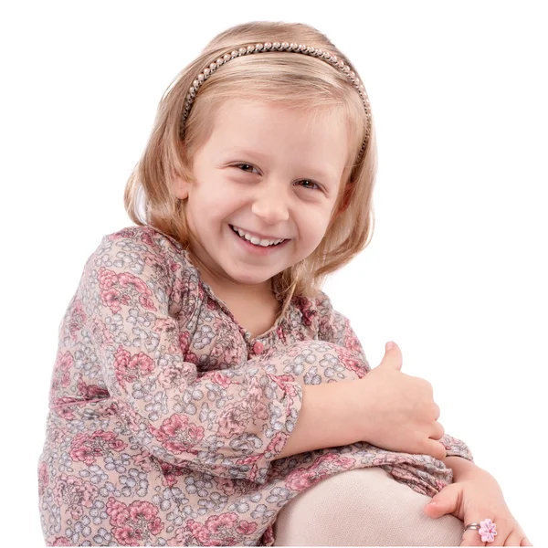 A happy little girl — Stock Photo, Image