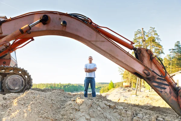 Porträt eines arbeitenden Menschen — Stockfoto