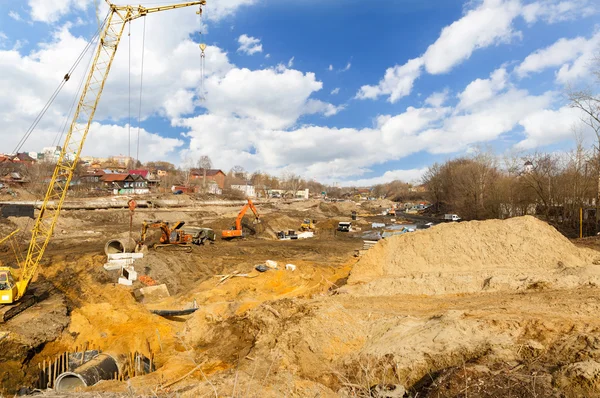 Construção de estradas — Fotografia de Stock