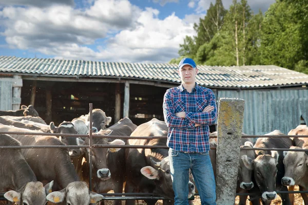Male rancher in a farm — Stock Photo, Image