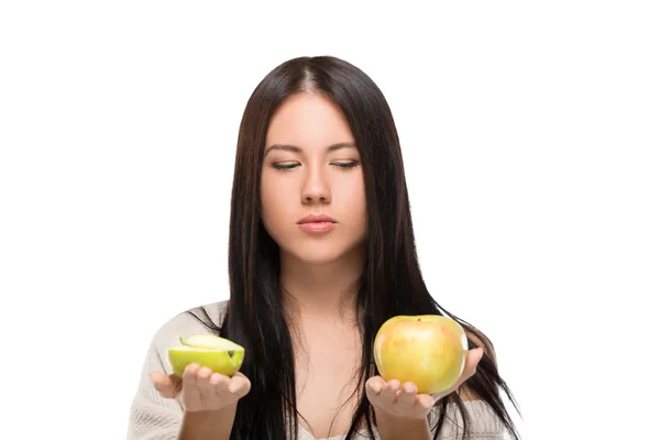 Mädchen mit Zitrusfrüchten — Stockfoto