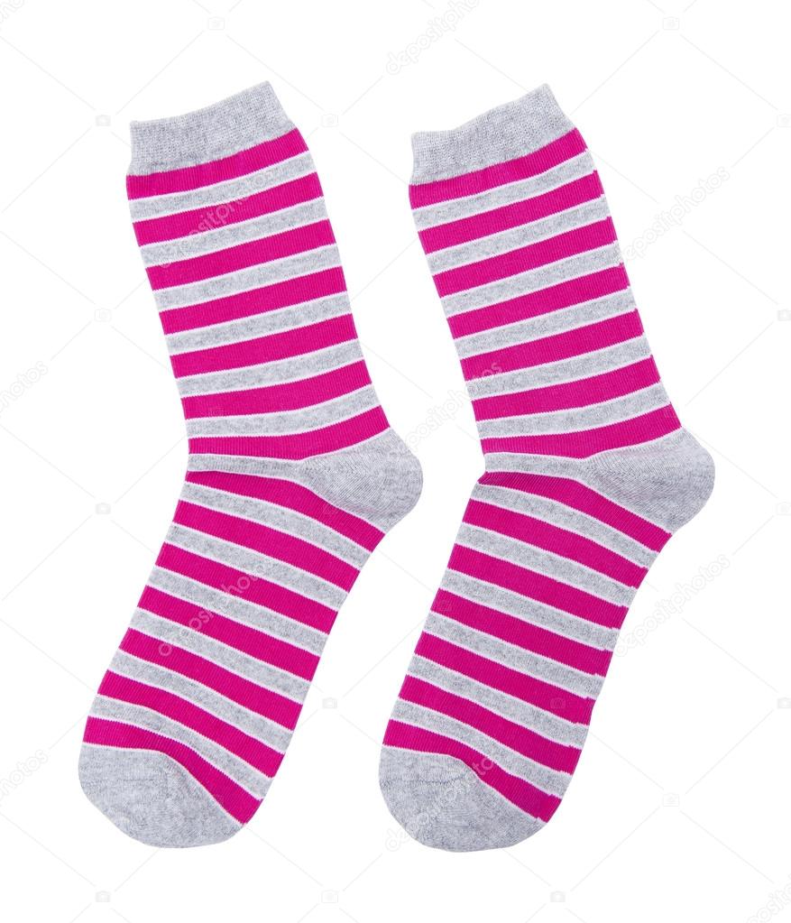 Socks isolated on white Stock Photo by ©Deaurinko 100224838