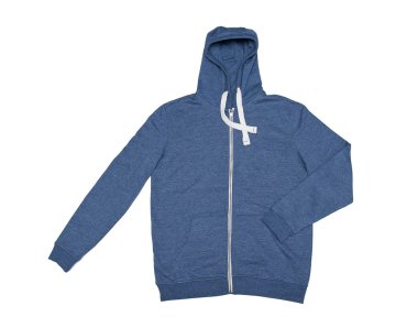 Kapüşonlu sweatshirt beyaz izole