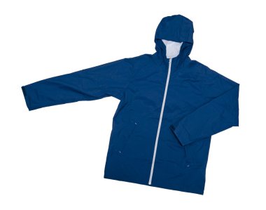 Beyaz izole Rüzgar ceket