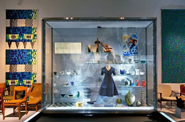 装饰艺术与设计在奥斯陆博物馆 — 图库照片