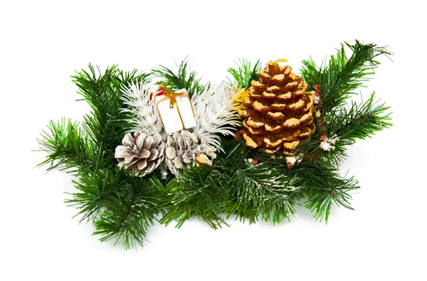 Christmas time decoration isolated on white — Stock Photo, Image