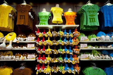 Londra,İngiltere'de M&Ms World mağazası