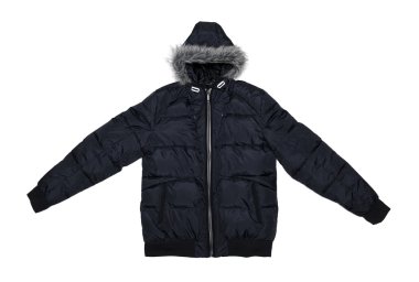 Beyaz izole kış ceket